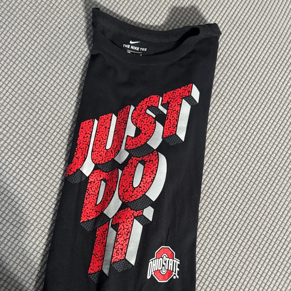 Nike Black and Red Graphic Tee